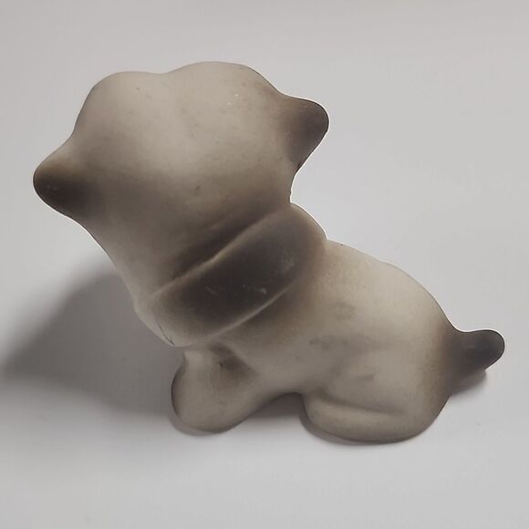 Vintage Bulldog with Blue Jeweled Eyes Mini Figurine USA - Picture 5 of 5